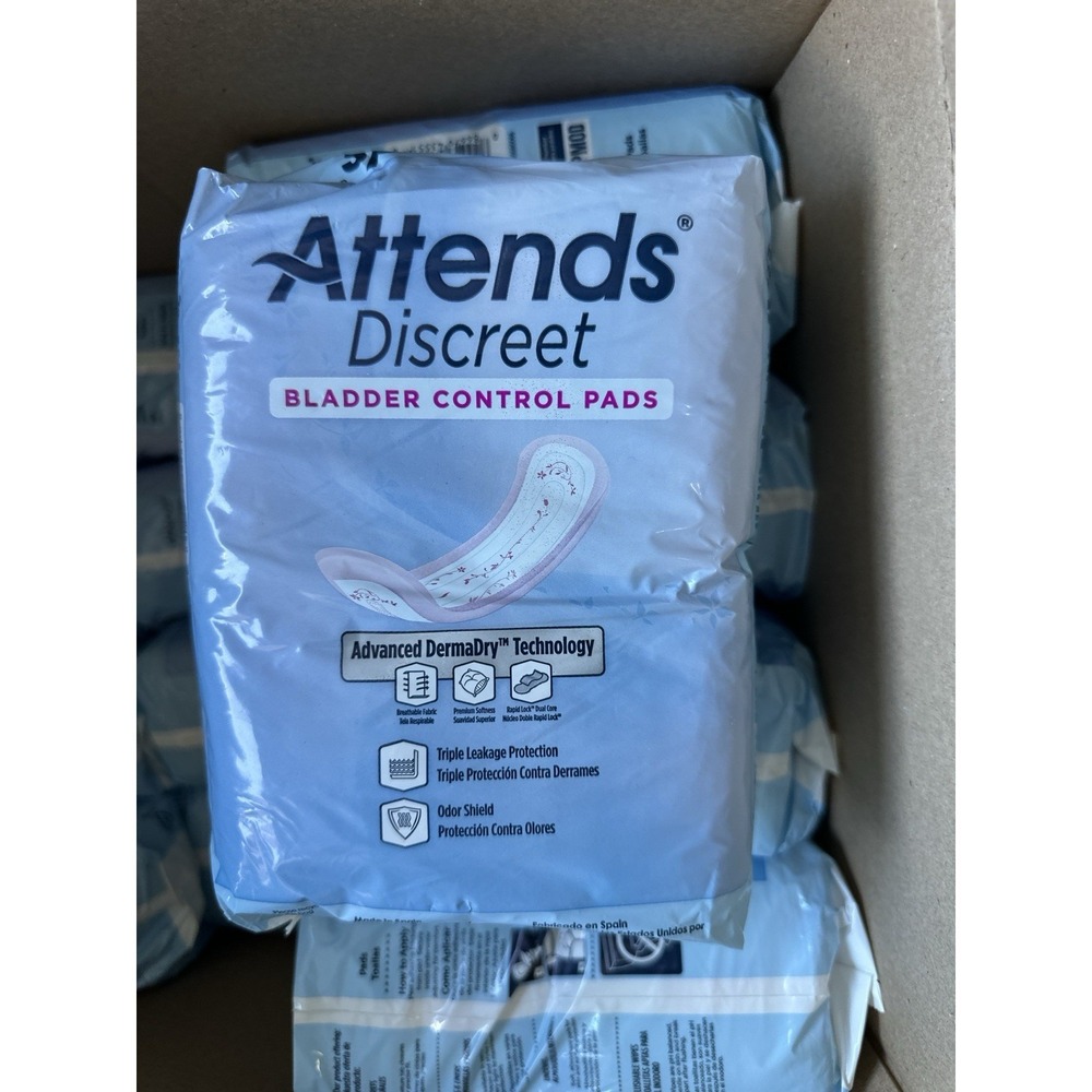 Attends Discreet Bladder Control Pads Moderate Absorbency 20 Count - Picture 2 of 2